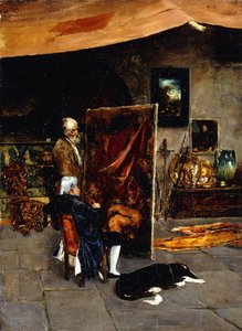 アーティストのスタジオでは、 作： Charles Frederic Ulrich