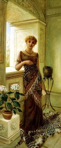 窓辺のクラシカルな女性