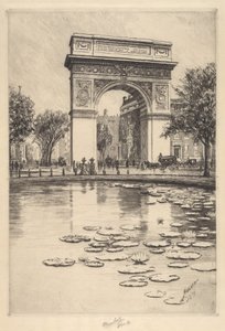 ワシントン アーチ、1909 年。 作： Charles Frederick William Mielatz