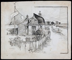 ペゴッティのボートハウス、ケント、1892-1933 作： Charles George Harper