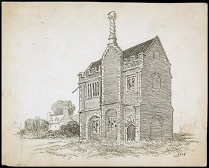 ワーデン修道院、オールド ワーデン、セントラル ベッドフォードシャー 作： Charles George Harper