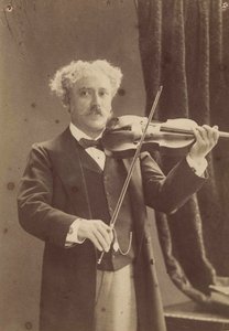 ヴァイオリン奏者で作曲家のポール・ド・サラサテの肖像 1844-1908年、c. 1890年。 作： Charles Gerschel