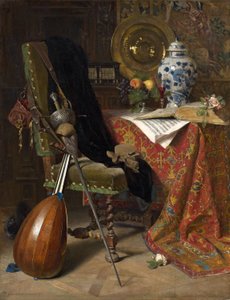 17世紀のインテリア、1877 作： Charles Gifford Dyer