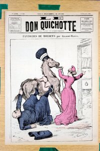 Le Don Quichotte "の表紙、335番、Satirique en Colours 作： Charles Gilbert Martin
