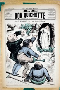 ル・ドン・キホーテ」324番の表紙、色彩による風刺画 作： Charles Gilbert Martin
