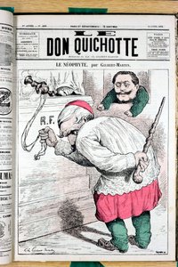 ル・ドン・キホーテ」表紙、200番、Satirique en Couleurs 作： Charles Gilbert Martin