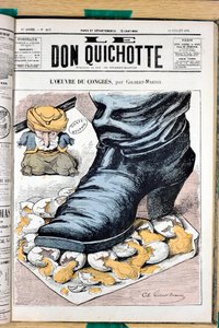 ル・ドン・キホーテ」表紙、213番、Satirique en Couleurs 作： Charles Gilbert Martin