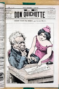 ル・ドン・キホーテ」表紙、241番、Satirique en Couleurs 作： Charles Gilbert Martin