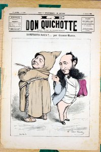 ル・ドン・キホーテ」表紙、330番、Satirique en Couleurs 作： Charles Gilbert Martin