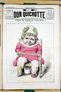 ル・ドン・キホーテ」表紙、67番、Satirique en Couleurs 作： Charles Gilbert Martin