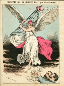 ル・ドン・キホーテ」682番の表紙、Satirique en Couleurs 作： Charles Gilbert Martin