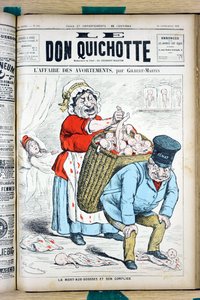 ル・ドン・キホーテ」の表紙、908番、Satirique en Couleurs 作： Charles Gilbert Martin