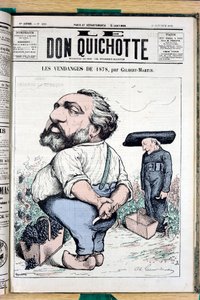 ドン・キホーテ」の表紙、225番、Satirique en Colours 作： Charles Gilbert Martin