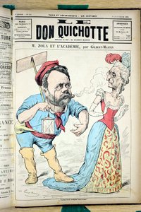 ドン・キホーテ」の表紙、804番、Satirique en Couleurs 作： Charles Gilbert Martin