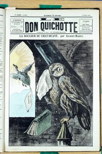 ドン・キホーテ」94号の表紙、風刺的なアン・カラーズ 作： Charles Gilbert Martin
