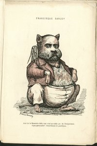 チャールズ・ギルバート・マーティン（1839-1905）による "Contemporary Grimaces "のイラスト 作： Charles Gilbert Martin