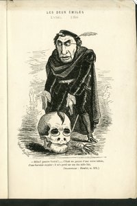 チャールズ・ギルバート・マーティン（1839-1905）による "Contemporary Grimaces "のイラスト 作： Charles Gilbert Martin