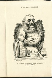 チャールズ・ギルバート・マーティン（1839-1905）による "Contemporary Grimaces "のイラスト