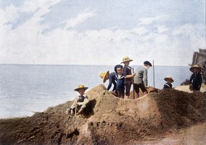 エフェメラル要塞。 ジロットによる彫刻、1900 年頃。 作： Charles Gillot