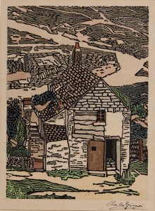 コーニッシュ コテージ 作： Charles Ginner