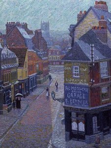 フランスの町 作： Charles Ginner