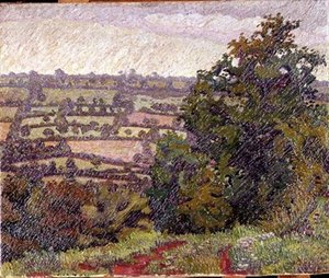 緑の風景 作： Charles Ginner