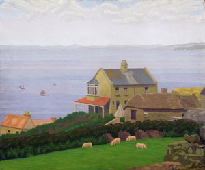 風景（キャンバスに油彩） 作： Charles Ginner