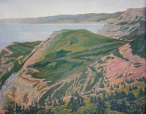 ドーセット海岸、1927年頃（油彩）（水彩版については188661を参照） 作： Charles Ginner