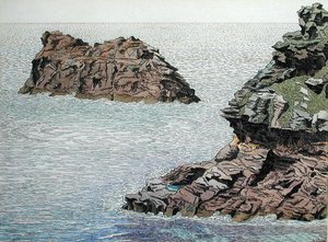 ザ ミーチャード、コーンウォール 作： Charles Ginner