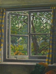 Através de uma janela de casa de campo, Shipley, Sussex 作： Charles Ginner