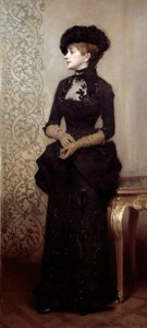 シャルル・ジロン（1850-1914）の「パリジャン」 1883年（絵画 作： Charles Giron
