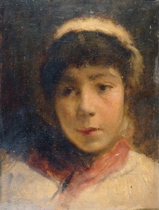 白い帽子の少女 作： Charles Gogin
