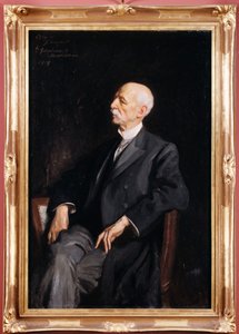 肘掛け椅子に座るマヌエル・パトリシオ・ロドリゲス・ガルシア 作： Charles Goldsborough Anderson