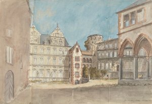 ハイデルベルク城の遺跡 作： Charles Gore