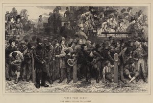 ここに彼らは来る！、ダービー、1871年、コース上