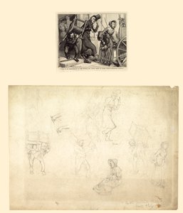 チャールズディケンズの古い好奇心の店のイラスト 作： Charles Green