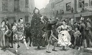 ジャック・イン・ザ・グリーン-60年前のメイデイシーン（c 1830など） 作： Charles Green