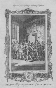1773年、バッキンガム公を暗殺したフェルトン。