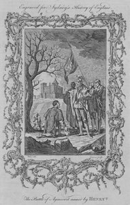 1773年にヘンリー5世によって命名されたアジャンクールの戦い 作： Charles Grignion