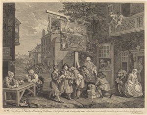 投票の呼びかけ 作： Charles Grignion after William Hogarth