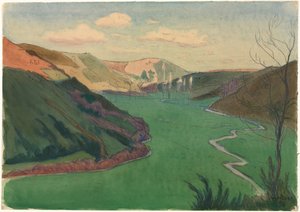 カンパー近くのスタンガラの谷、1896年。 作： Charles Guilloux