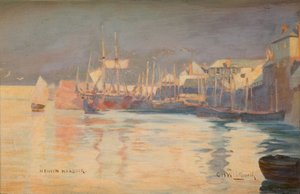 ニューリン港、1887年。 作： Charles H Whitworth