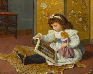 おとぎ話のレッスン。 1893 作： Charles Haigh Wood