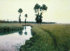 川沿いの道 作： Charles Harold Davis