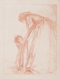母と子 作： Charles Haslewood Shannon