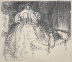 ファンタスティックドレス、1890年。 作： Charles Haslewood Shannon