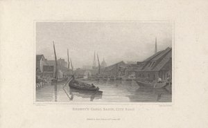 リージェンツ運河盆地、シティ ロード 作： Charles Heath