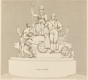 ハウ伯爵の記念碑 作： Charles Heath after Henry Corbould after John Flaxman