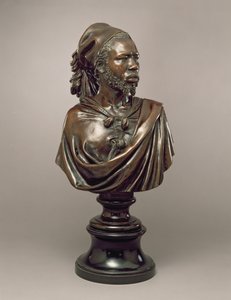 マヤックのサイドアブドラの胸像、ダルフール王国、スーダン、1848年（青銅）