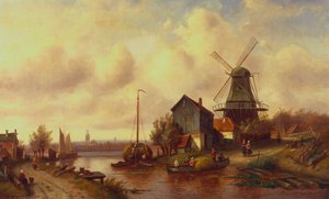 ダッチリバービレッジ 作： Charles Henri Joseph Leickert